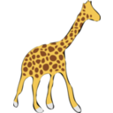 download Giraffe clipart image with 0 hue color