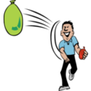 download Water Fight clipart image with 0 hue color