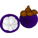 download Mangosteen Thai Fruit clipart image with 270 hue color