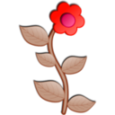 download Flower clipart image with 315 hue color