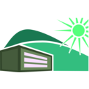 download Sunny Summer House clipart image with 90 hue color