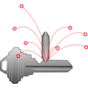 download Key Cutting clipart image with 315 hue color