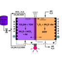 download Direct Methanol Alkaline Fuel Cell Color Koh Electrolyte clipart image with 270 hue color