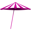 download Red White Umbrella clipart image with 315 hue color
