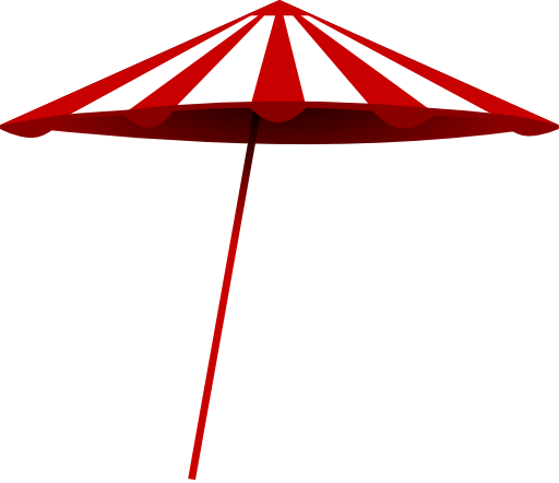 Red White Umbrella