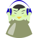 download Boy With Headphone3 clipart image with 45 hue color