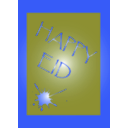 download Happy Eid clipart image with 180 hue color