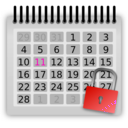 download Locked Calendar clipart image with 315 hue color