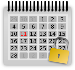 Locked Calendar