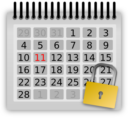 Locked Calendar