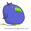 download Fat Bird clipart image with 45 hue color
