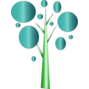 download Tree Icon clipart image with 90 hue color