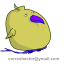 download Fat Bird clipart image with 225 hue color