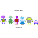 download Free Vector Robots clipart image with 225 hue color
