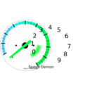 download Tachometer clipart image with 135 hue color