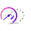 download Tachometer clipart image with 270 hue color