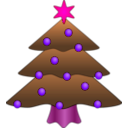 download Christmas Tree clipart image with 270 hue color