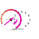 download Tachometer clipart image with 315 hue color