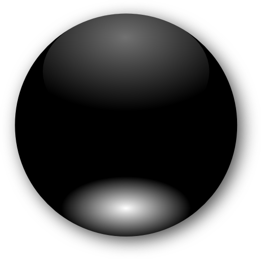 Round Black Button