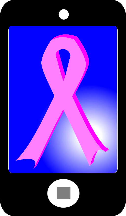 Phone With Pink Ribbon