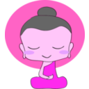download Chibi Buddha clipart image with 270 hue color