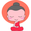download Chibi Buddha clipart image with 315 hue color