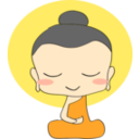 download Chibi Buddha clipart image with 0 hue color