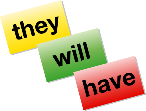 Colored Word Cards Icon