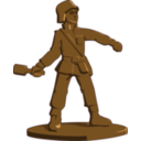 download Toy Soldier clipart image with 225 hue color
