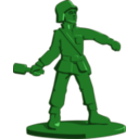 download Toy Soldier clipart image with 315 hue color