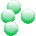 download Bubble clipart image with 180 hue color