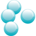 download Bubble clipart image with 225 hue color