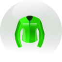 download Race Jacket Icon clipart image with 270 hue color