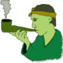 download Man With A Pipe clipart image with 45 hue color