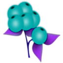 download Red Berry clipart image with 180 hue color