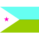 download Flag Of Djibouti clipart image with 315 hue color