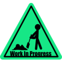 download Work In Progress clipart image with 90 hue color