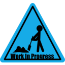 download Work In Progress clipart image with 135 hue color
