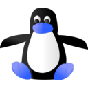 download Plush Tux clipart image with 180 hue color