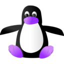 download Plush Tux clipart image with 225 hue color