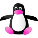 download Plush Tux clipart image with 270 hue color