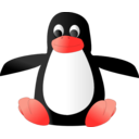 download Plush Tux clipart image with 315 hue color