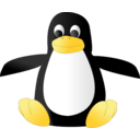 download Plush Tux clipart image with 0 hue color