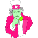 download Uncle Sam clipart image with 90 hue color