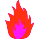 download Fire clipart image with 315 hue color