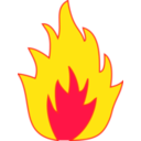 download Fire clipart image with 0 hue color