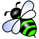 download Bee clipart image with 45 hue color