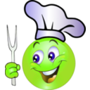 download Cook Smiley Emoticon clipart image with 45 hue color