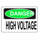 download Danger High Voltage Alt 3 clipart image with 135 hue color