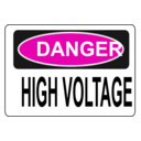download Danger High Voltage Alt 3 clipart image with 315 hue color